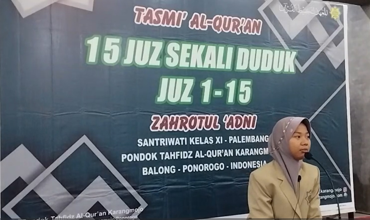 Santri Asal Palembang Hafal 30 Juz, Zahrotul ’Adni Lulus Jalur Tahfidz Universitas Ahmad Dahlan