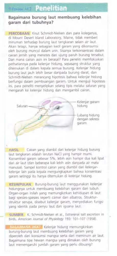 Ilustrasi Bab 44 - Osmoregulasi dan Ekskresi
